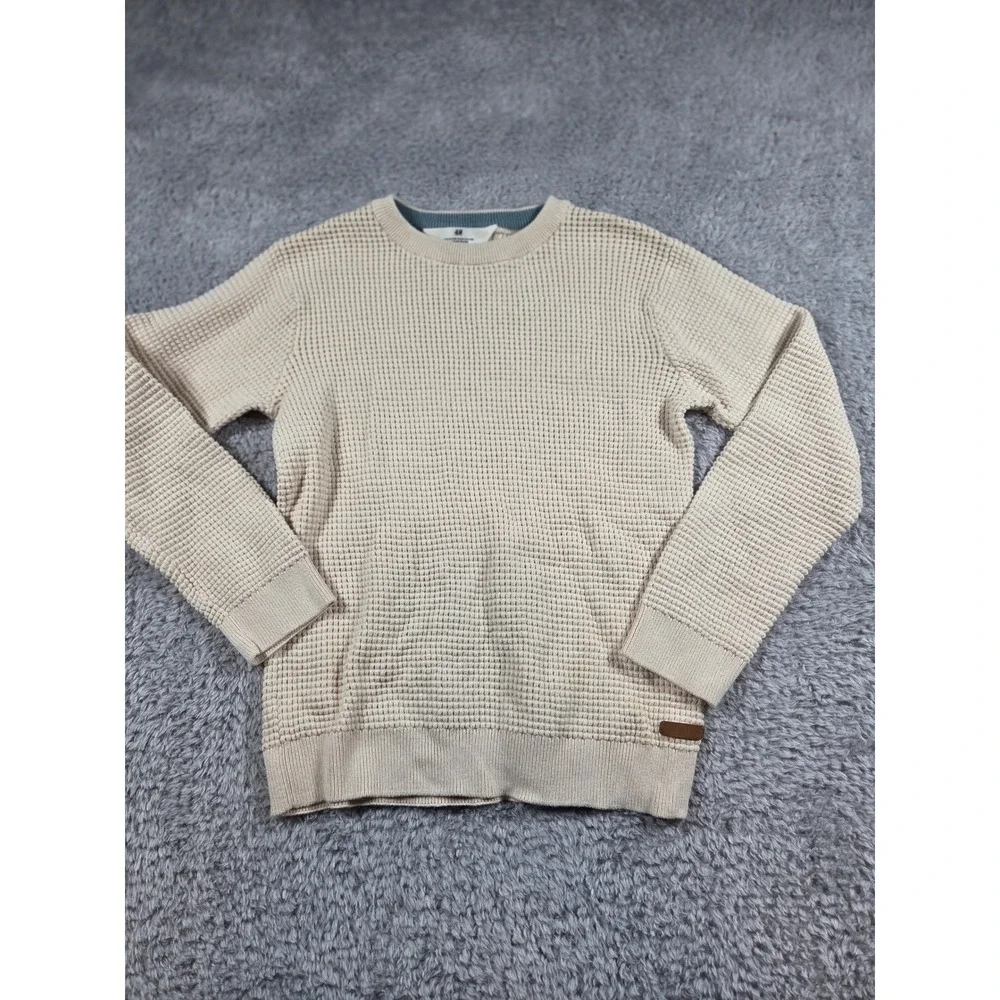 HM Boys Cream Waffle‎ Knit Sweater and Gray Skinny Jeans Set Size 8-10Y